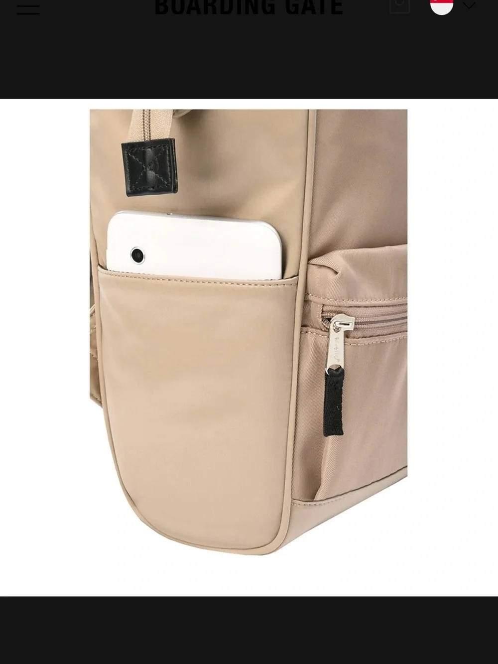 anello Retro Clasp Series pink backpack with a functional iron wire main opening